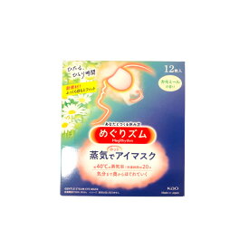 【2点購入でラベンダー】 花王 めぐりズム 蒸気でホットアイマスク カモミールの香り 12枚入【 定形外 送料無料 】