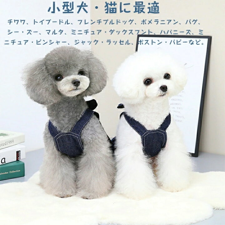 楽天市場】犬服 デニム ワンピース 春夏 犬猫服 デニム Tシャツ 