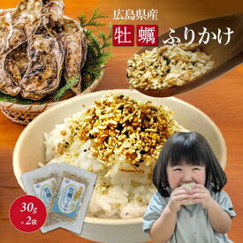 1000円ポッキリ ！ 送料無料 そのまんまフレーク 牡蠣ふりかけ 30g ×2袋 ネコポス お届け 広島県産 かき 牡蠣 着日指定不可 常温配送 ついで買い 海鮮 ご飯のお供 ふりかけ お茶漬け おにぎり トースト お弁当 チャック袋 牡蠣
