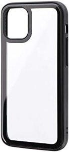 iPhone 12 mini ���E���h�G�b�W�K���X�V�F���P�[�X�uSHELL GLASS Round�v �u���b�N