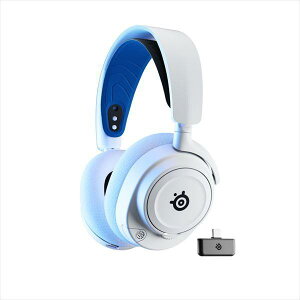SteelSeries Arctis Nova 7P �L�� / 2.4GHz / Bluetooth 5.0 ���Ή� PlayStation 5��p �Q�[�~���O�w�b�h�z�� White