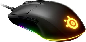 SteelSeries USB �Q�[�~���O�}�E�X �L�� �y�� ��x�� ���J�j�J���X�C�b�` 3�]�[��RGB�C���~�l�[�V���� Rival 3 62513