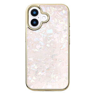���j�P�[�X Glass Shell Case for iPhone 16 (pink) UNI-CSIP24M-0GSPN
