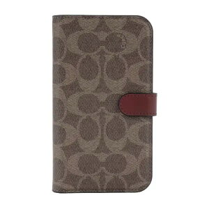 COACH�b�R�[�` iPhone 14 6.1�C���`Coach Folio Case - Signature C Khaki CIPH-116-SCTAN