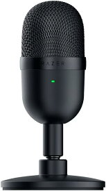 Razer Seiren Mini - ストリーミング用USBコンデンサーマイク (スーパーカーディオイドポーラーパターン搭載コンパクト、傾斜スタンド、ショックアブソーバー内蔵) ブラック