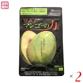 亀山堂 ワイルドマンゴーの力 60粒 機能性表示食品 2袋セット エラグ酸 ダイエット サプリ 送料無料