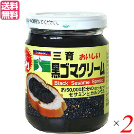 【4/20(土)限定！楽天カードでポイント4倍！】黒ごま 黒胡麻 黒ごまペースト 三育フーズ 黒ゴマクリーム 190g 2個セット 送料無料