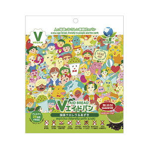 非常食 パン 5年保存 東京ファインフーズ Vエイド保存パン 抹茶クロレラ&あずき 125g