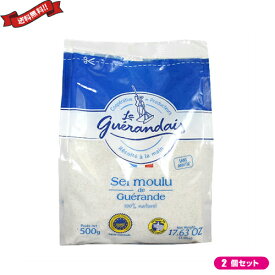 天日塩 天然塩 非加熱 オルタートレードジャパン ゲランドの塩 細粒塩500g 2袋セット