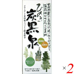 【10/30(木)限定!楽天カードでポイント8倍!】炭 竹炭 洗顔 ひのき炭黒泉 洗顔石鹸 225g 2個セット 送料無料