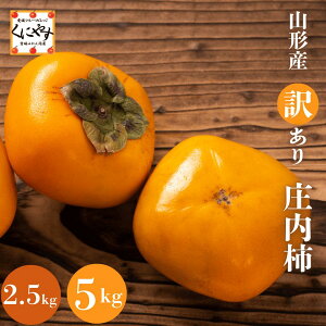 ★庄内の秋の風物詩★【送料無料】【産地直送】山形産 訳あり 庄内柿 2.5kg 5kg 「庄内柿」 庄内柿 おさけ柿 ひらたね柿 種無し