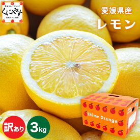 ＼創業83年 愛媛みかん の老舗／【送料無料】【産地直送】愛媛産 訳あり レモン 3キロ 「訳ありレモン3」 国産レモン 檸檬