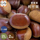 【予約品】9月下旬以降発送予定★最高峰の幻の栗 深い香りと濃厚な甘み★【送料無料】【ギフト】【産地直送】【厳選品】愛媛産 利平 栗 2Lサイズ 2キロ「利平栗2L2」希少な逸品！見た目綺麗！ 贈答OK！ 国産 栗 生栗 渋皮煮 和栗 くり