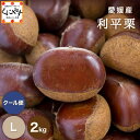 【予約品】9月下旬以降発送予定★最高峰の幻の栗 深い香りと濃厚な甘み【送料無料】【ギフト】【産地直送】【厳選品】愛媛産 利平 栗 Lサイズ 2キロ「利平栗L2」希少な逸品！見た目綺麗 贈答OK！国産 栗 生栗 渋皮煮 くり 和栗