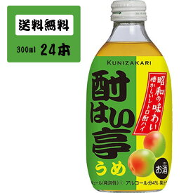 【ケース販売】酎はい亭 うめ 300ml 1ケース(24本セット) / 國盛 中埜酒造 リキュール チューハイ 梅 酎ハイ クラフト 果実酒 お酒 酒 まとめ買い セット ケース 甘口 送料無料 母の日