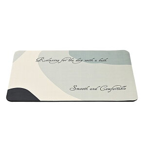 珪藻土 バスマット 60cm ‐ソフトタイプ 柔らかい やわらかい 珪藻土マット マット 洗える 速乾 割れない ソフト バスルーム 浴室 滑り止め 風呂マット 足拭き ノンアスベスト マーブル リー