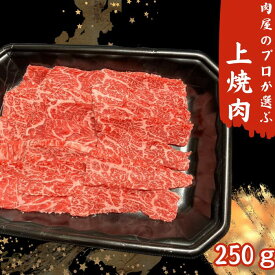 ☆送料無料☆国産牛 上焼肉 1人前 250g バラ カルビ BBQ アウトドア お家