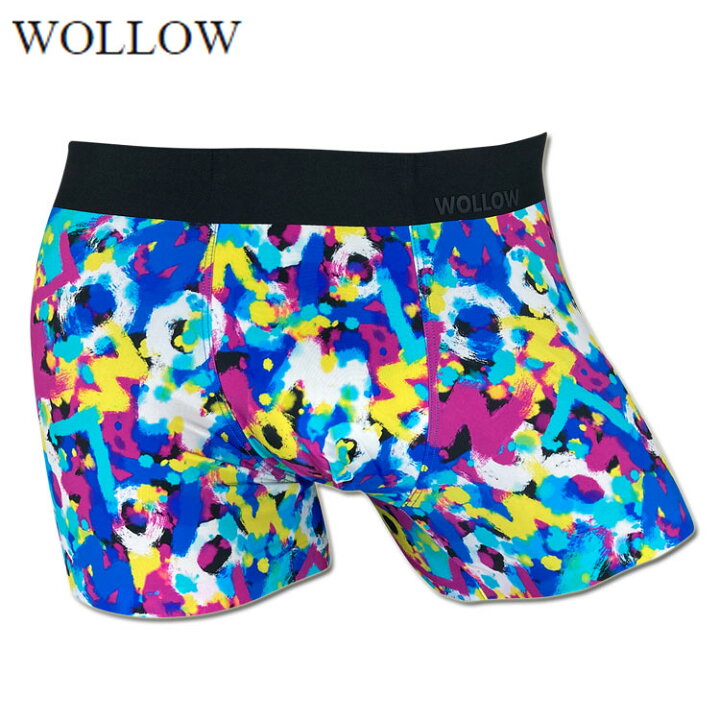 楽天市場】WOLLOW ワロー ボクサーパンツ W-44 ナイロンボクサー 