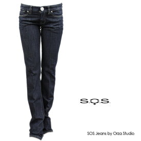 【送料無料】 SOS エスオーエス デニム ジーンズ ストレート ストレッチ インディゴ SIZE：26/27/28 (sos-3961201)