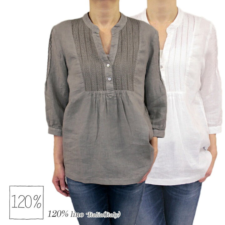 楽天市場】【送料無料】 120% 120％lino 120%リノ シャツ ブラウス 