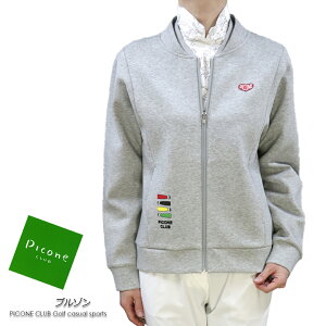�y���������z�y2026�t�ĐV��z �s�b�R�[�l �N���u PICONE CLUB �S���t GOLF C554201 ���f�B�[�X �u���]�� �W�b�v�A�b�v �_���{�[���f�� ������ �O���[ �T�C�Y�F1(M/9��) (pico_w26ss02c�j