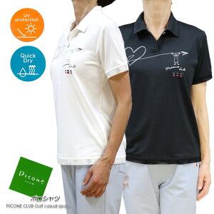 �y���������z�y2026�t�ĐV��z �s�b�R�[�l �N���u PICONE CLUB �S���t GOLF C559504 ���f�B�[�X �|���V���c �z������ UV�P�A ������ �z���C�g(��)/�u���b�N(��) �T�C�Y�F1(M/9��)/2(L/11��) (pico_w26ss24c�j