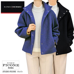 �y���������z�y2026�H�~�V��z�s�b�R�[�l �X�^�W�I STUDIO PICONE P614033 ���f�B�[�X �u���]�� �V���[�g�R�[�g ���M �ۉ� �N�ёf�� ������ �u���[/�u���b�N(��) �T�C�Y�F38(M/9��)/40(L/11��) (pico_w26aw31s