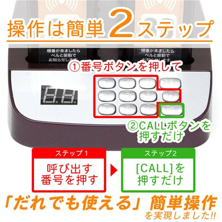 楽天市場】受信機 20台 フードコート 呼び出しベル レストラン ゲスト 