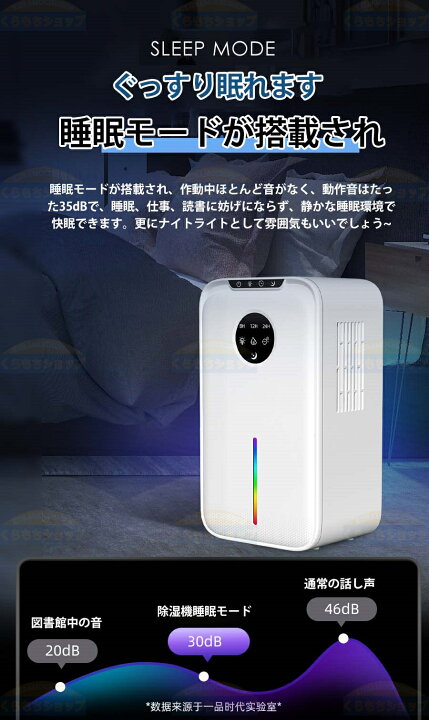 楽天市場】除湿機 大容量 2.2L 除湿器【2024新型 自動霜取り】ペルチェ 