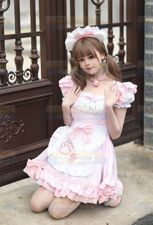楽天市場】【8点セット】メイド服 コスプレ 衣装 仮装 女装 フリル 