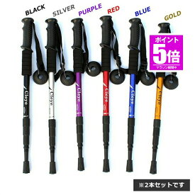【今だけ最大20％OFFクーポン】 【程よい重量感で安心】 トレッキングポール 2本セット ストック 調節可能 格納式 登山杖 アンチショック アルミ製 ステッキ 軽量 ウォーキング ハイキング トレッキング 屋外 登山用 2-TRKIN