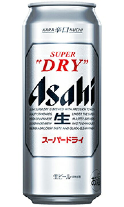 楽天市場】アサヒ スーパードライ 生ビール 500ml 缶 バラ 1本 