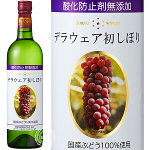 【2025年新酒】 蒼龍 そうりゅう 新酒 デラウェア 初しぼり 白 2025 蒼龍葡萄酒 720ml 瓶 【限定】 【 白ワイン 日本ワイン 】