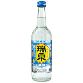 瑞泉(ずいせん)　新酒　琉球泡盛　瑞泉酒造　30度　600ml瓶
