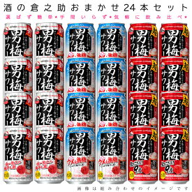 おまかせ350ml缶 チューハイ【サッポロ 男梅サワー】 24本入り詰め合わせ 飲み比べセット　350ml缶×24本　1ケース[缶チューハイ]【限定】