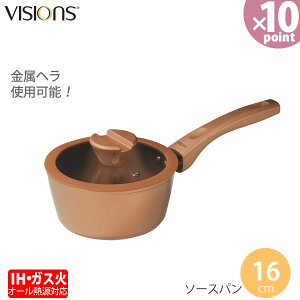 �y�|�C���g10�{�z�I�[���M���Ή��mVISIONS GOLD Coating IH�Ή��\�[�X�p�� 16cm CP-8807] IH �K�X �I�[���M�� �ϋv�� �����₷�� �����w��OK �������m�p�[������] �ye��炵R�z