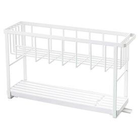 水切りラック 2段 スリム コンパクト 水切りかご 水切りワイヤーバスケット 2段 tower タワー 水切りカゴ キッチン 水切りトレー スリムスリーウェイ 水切りワイヤーバスケット2段 [山崎実業] 北欧 【e暮らしR】【ポイント5倍】