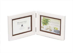 「2ウィンドー・ホワイト 」   (フォトフレーム 写真たて 写真立て フォトスタンド)(結婚祝い 結婚内祝い ウエディング)(出産祝い 出産内祝い)(誕生日プレゼント) メモ