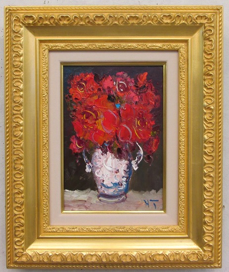 赤い薔薇 絵画 油絵の人気商品・通販・価格比較 - 価格.com