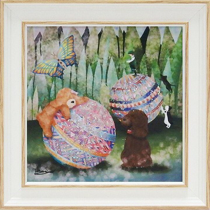 楽天市場 毬遊び なかのまりの 特殊ゲル加工アート 犬 イヌ トイプードル 絵画通販 壁掛けフック付き 絵のある暮らし 絵のある暮らし 絵画 販売専門店