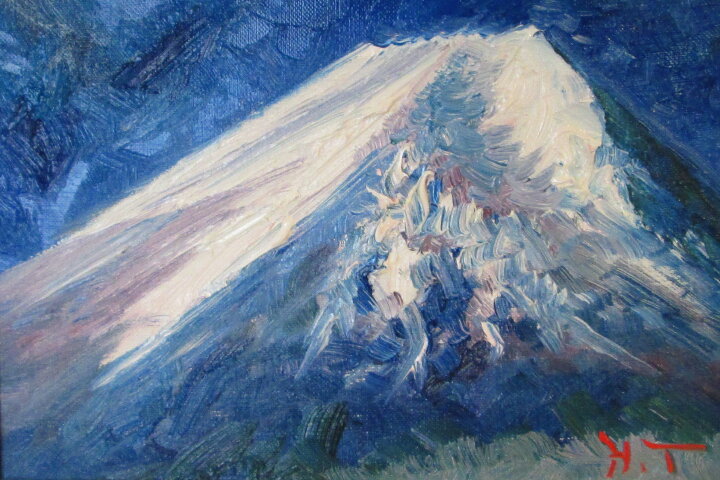 楽天市場】「富士山」谷口春彦【通信販売】（サムホールサイズ油彩画 
