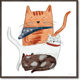 「プレイフルキャット2」ベッキーソーンズ　ねこ・ネコ・猫　絵画　絵　キャンバスアート