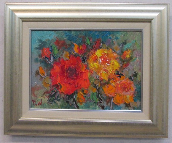 絵画 油絵 薔薇 f4 - 絵画の人気商品・通販・価格比較 - 価格.com