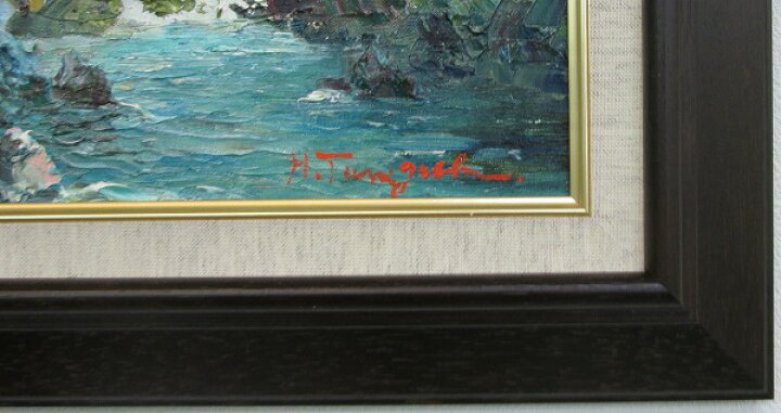 楽天市場】「梓川」谷口春彦【通信販売】（F6サイズ油彩画[油絵]上高地 