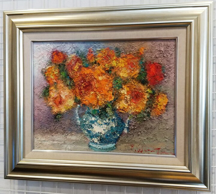 楽天市場】「薔薇」渡部ひでき（F6サイズ油彩画[油絵]（直筆油彩画 