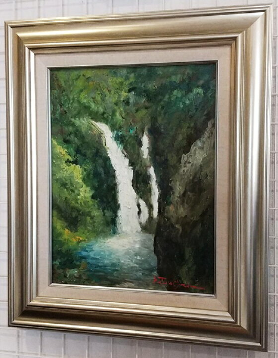 楽天市場】「高千穂峡」谷口春彦 F6サイズ油彩画[油絵]・日本風景画 