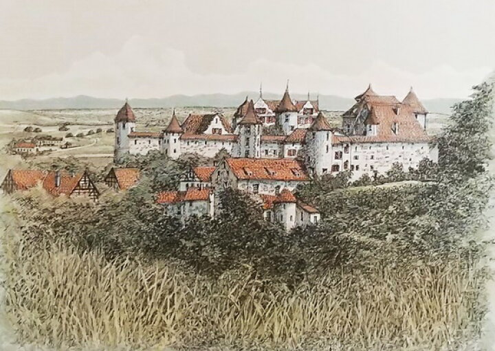 楽天市場】「バイエルンの城」織田義郎 版画作品・ドイツ・バイエルン 