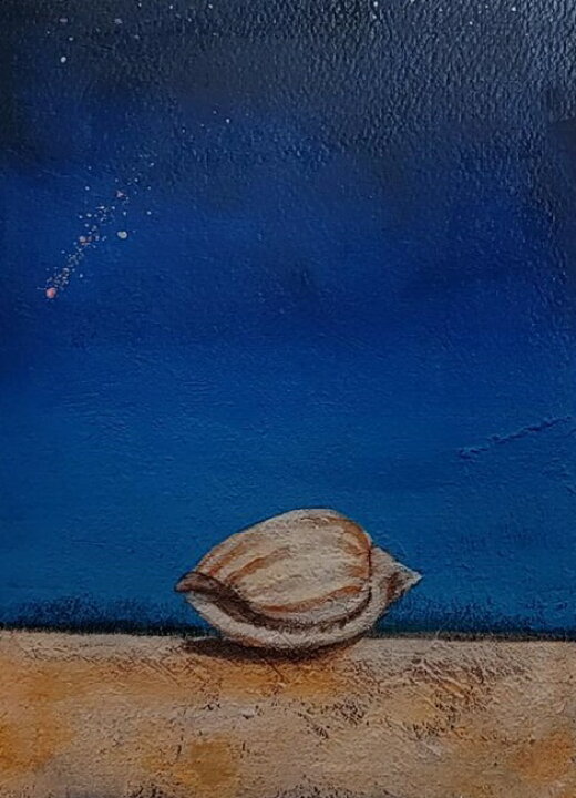 楽天市場】「夏の夜の夢」青江鞠（版画・絵画通販)星空 夜空 海岸【絵 