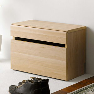 幅59cm エルフォルム ベンチボックス デスク 収納 ナチュラル