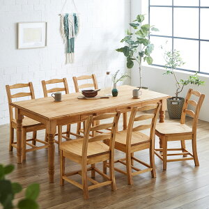 yݒuz6lp _CjOZbg 7_ (180cm ؐ e[u×1 `FA×6) AgG ot _CjOe[u _CjO`FA  Jg[ k i`